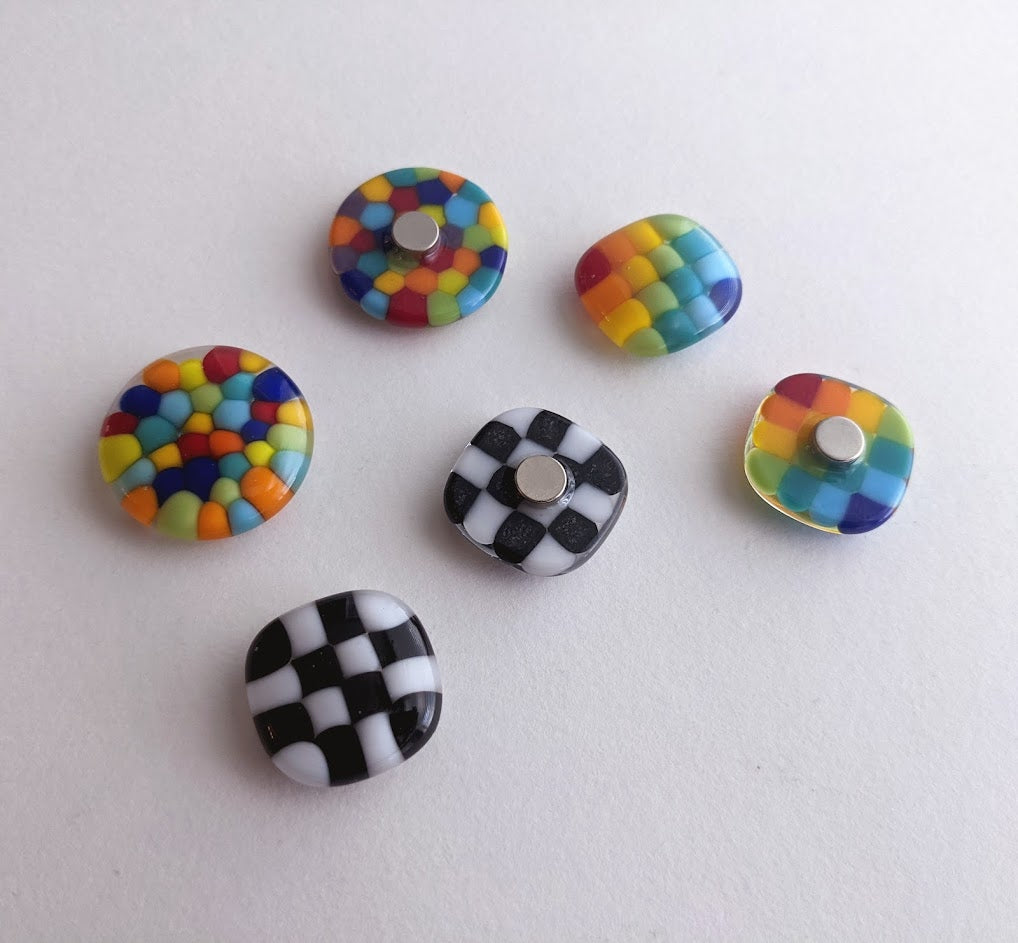 Fused Glass Magnets (Sets of 2)